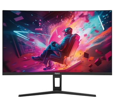 מסך מחשב לגיימרים 27 אינץ' קעור כולל רמקולים מאג MAG D27C240S 27 Inch Curved 1500R FHD 240Hz VA 2ms HDMI DP Speaker